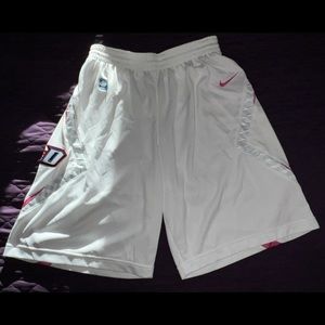 NIKE NCAA Team Issued Authentic DePaul Shorts, men’s 38 +2 length, made in USA.